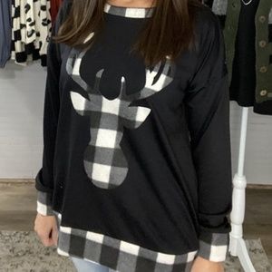 SEW IN LOVE REINDEER TOP (Medium)